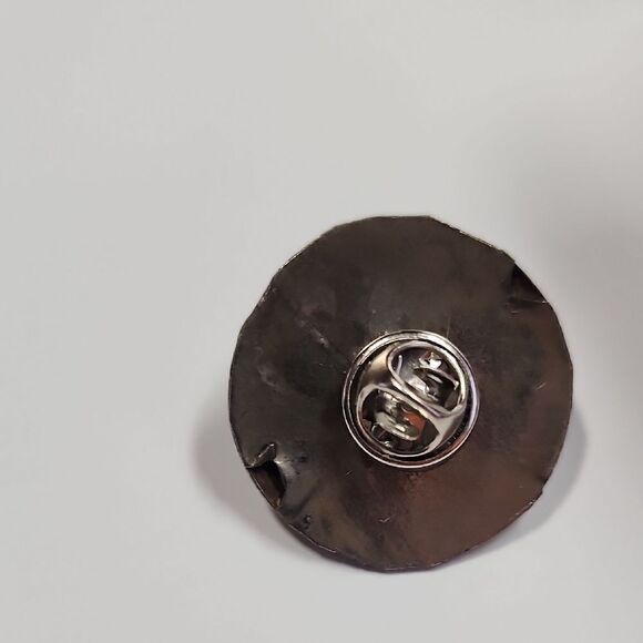 Silver Pin with Blue Acrylic Accent - Picture 5 of 5